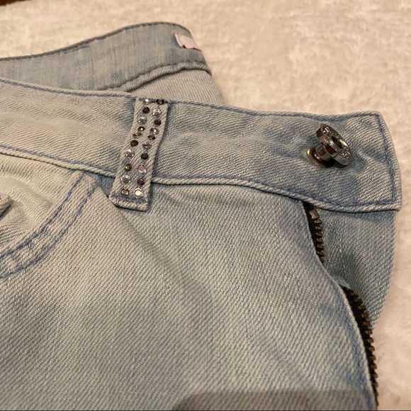 Blugirl Folies Distressed Light Denim Size 26 - Picture 6 of 11